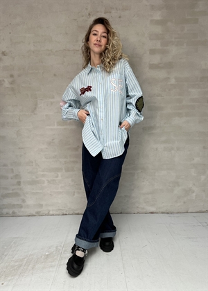 Pil skjorte Green Stripes Sissel Edelbo 